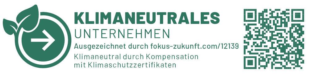 Klimaneutrales Unternehmen Abzeichen